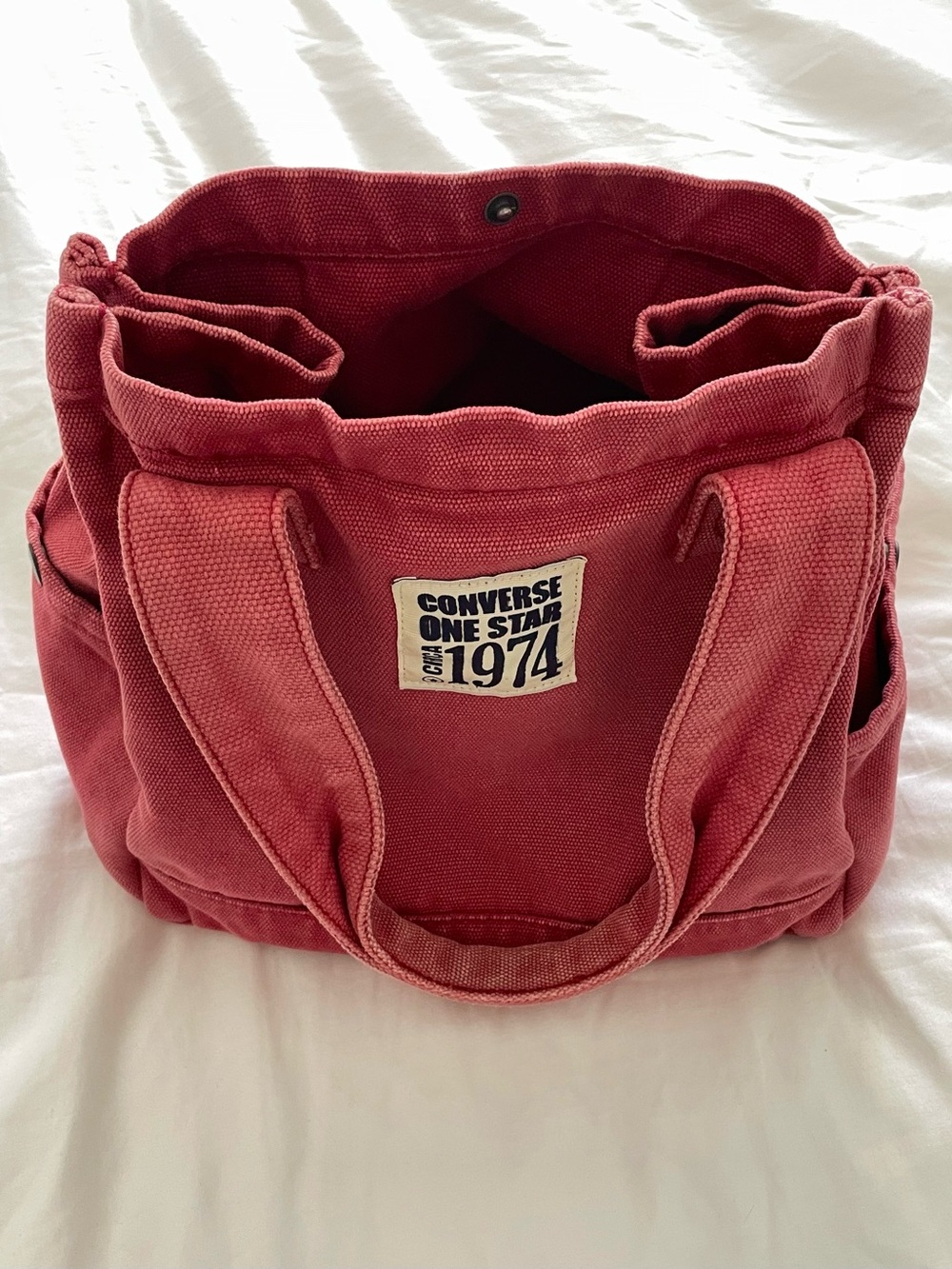 Rare Y2K Vintage Converse One Star Tote Bag Red